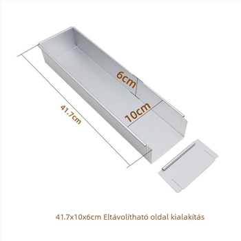 Jyf alumínium ötvözetű, fedeles tortaforma, téglalap alakú nyílással, tiramisu, sajttorta és mousse számára