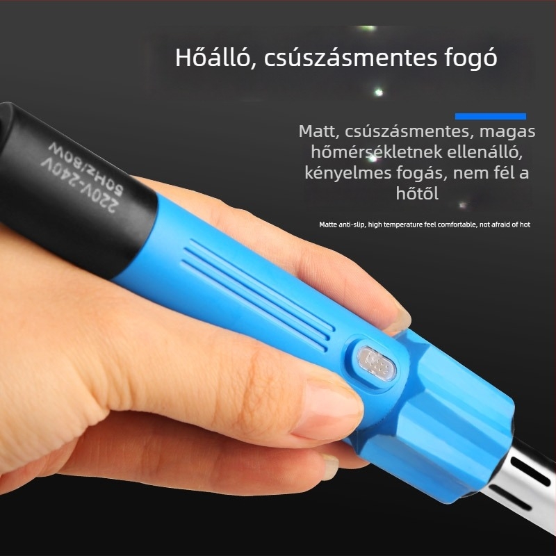 Rézhegyű elektromos forrasztóvas, állítható hőmérséklet 200–450°C, 220V, 235 mm hosszú, teljesítmény 30–300W