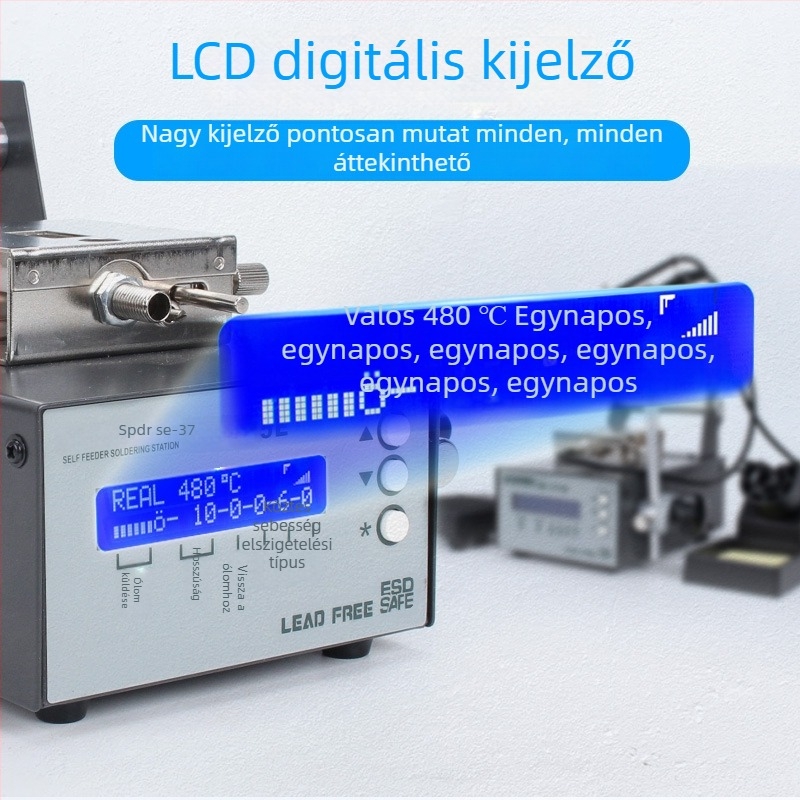 Consulting márkájú forrasztóállomás lábpedálos működéssel, 220V bemenettel, elektronikai javításokra