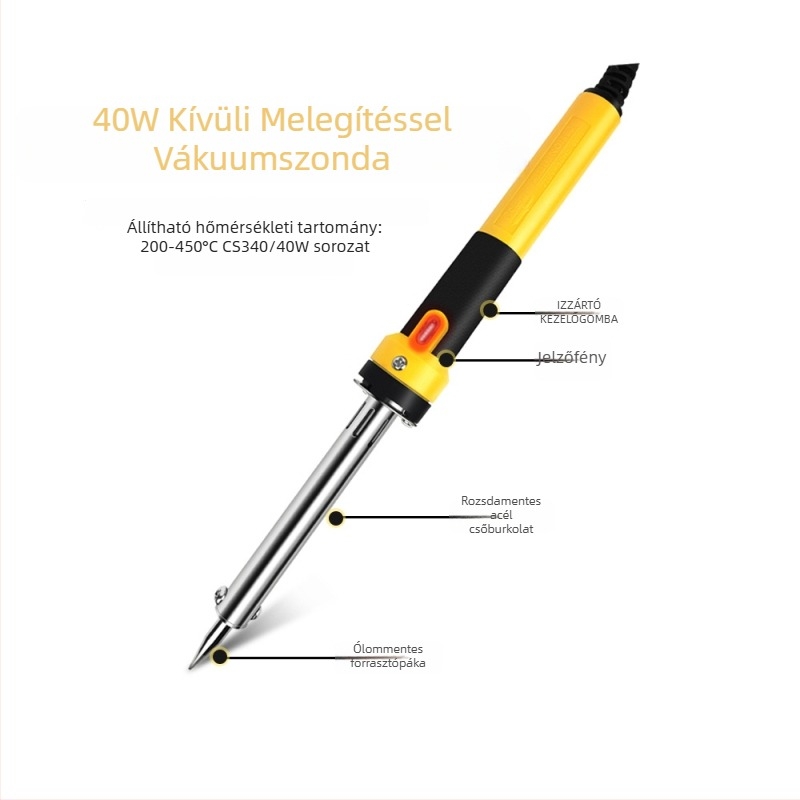 Elektromos forrasztóvas, 60W, 220V, műanyag markolat, kézi üzemmódú, hegesztő eszköz