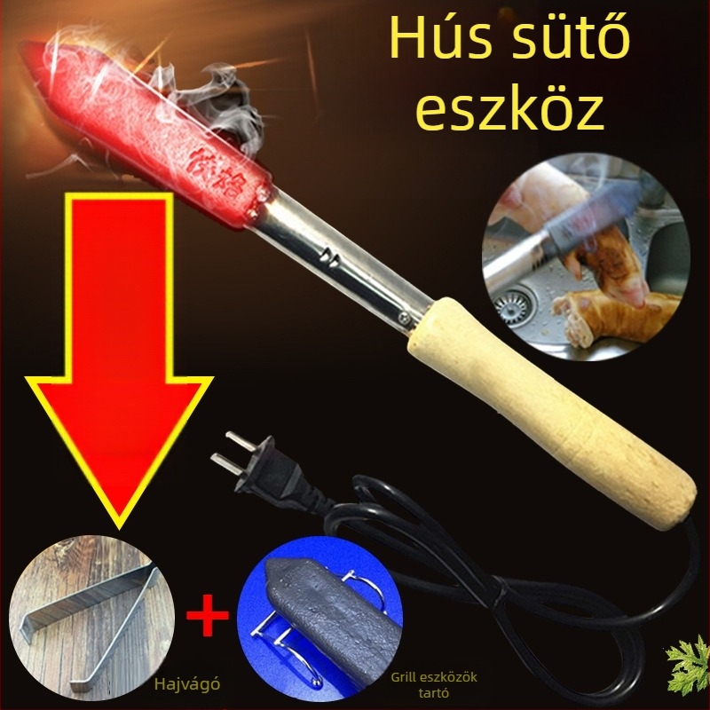 Háztartási elektromos branding vas sertésbőrre, sertésszőrre és sertés lábakra (Márka: Wangke home furnishing)