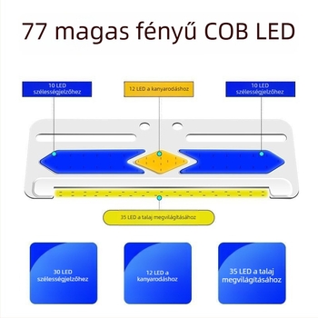 Kamion oldalsó COB LED világítás, 24V/12V, 8W, 5000K, 50 000 óra élettartam, nagy ultra vékony