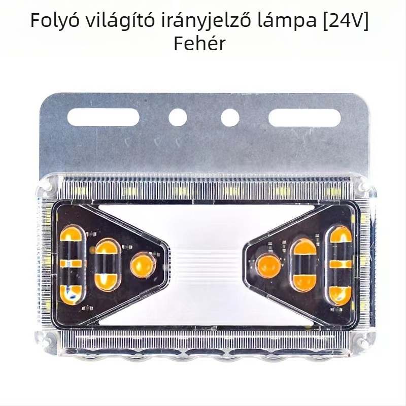 Kamion oldalsó LED fény, 12V/24V, 10W, PC ház, nagy teherautókhoz és félpótkocsikhoz
