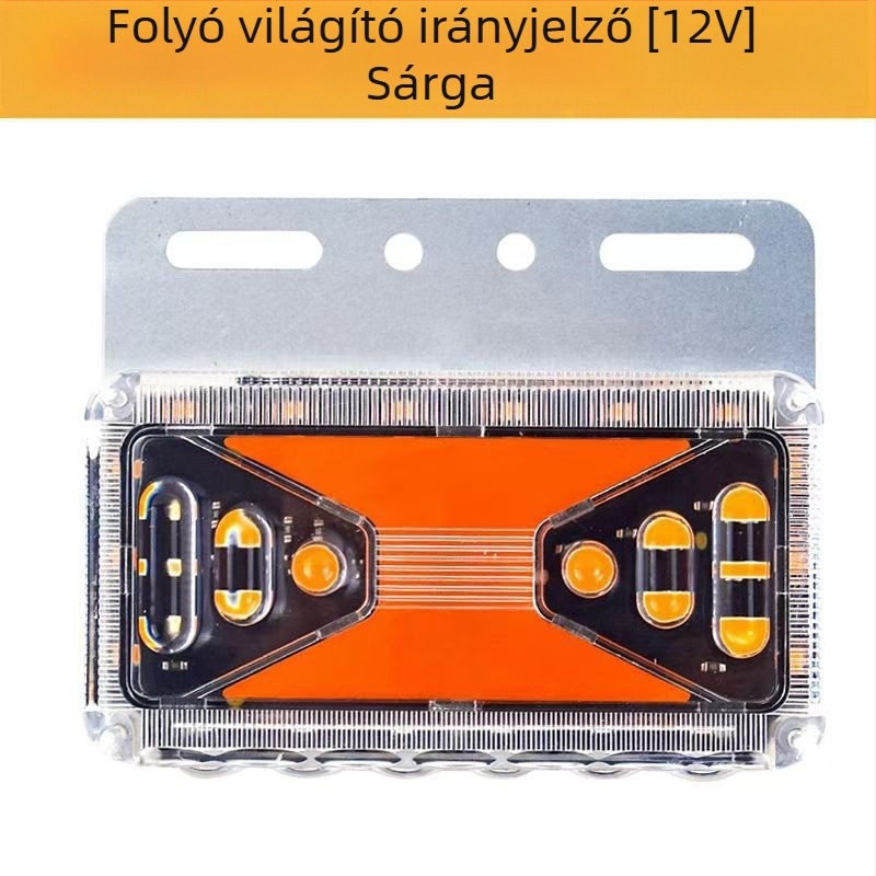 Kamion oldalsó LED fény, 12V/24V, 10W, PC ház, nagy teherautókhoz és félpótkocsikhoz