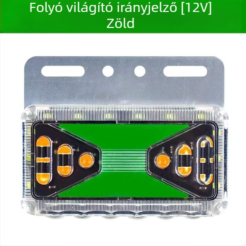 Kamion oldalsó LED fény, 12V/24V, 10W, PC ház, nagy teherautókhoz és félpótkocsikhoz
