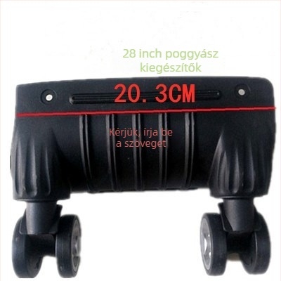 Bőrönd kerekek - egyrészes kivitel, ütéscsillapító, univerzális illeszkedés, ABS anyag