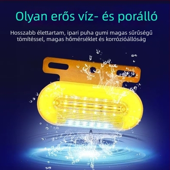 LED oldalsó lámpa teherautóhoz, vízálló, 12/24V, IP67, Anyag: vaslemez + ABS ház, Élettartam 50000 h