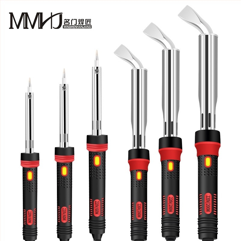 MMHJ Elektromos forrasztó, 80–300W, 220V, lapos hegy, műanyag fogantyú, ólommentes csúcs