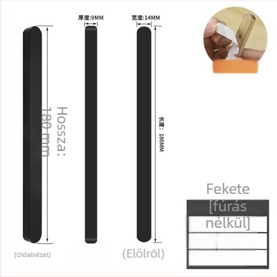 Csúszóajtó fogantyú - önhúzós, fúrás nélküli, alumínium, anodizált felülettel, modell: kis arany rúd fogantyú