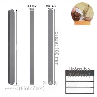 Csúszóajtó fogantyú - önhúzós, fúrás nélküli, alumínium, anodizált felülettel, modell: kis arany rúd fogantyú