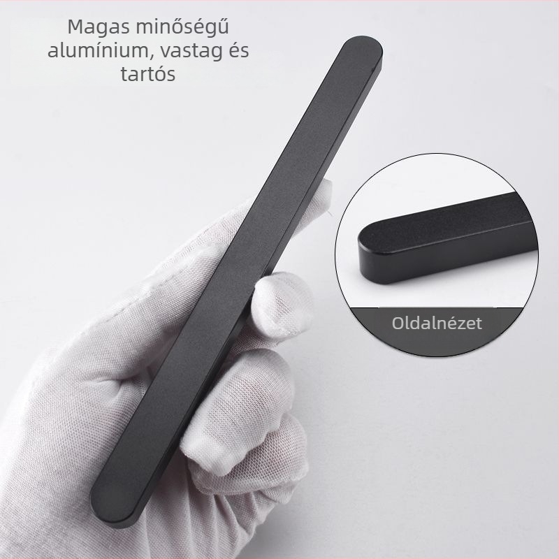 Csúszóajtó fogantyú - önhúzós, fúrás nélküli, alumínium, anodizált felülettel, modell: kis arany rúd fogantyú