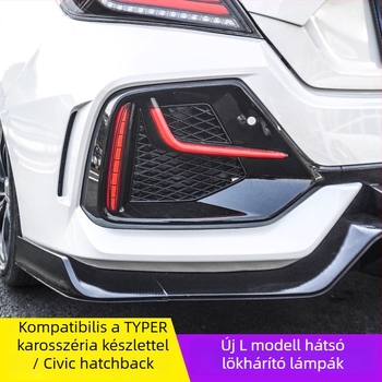 LED L-alakú nappali fények Civic hatchback tizedik generációhoz, 24W, TYPY márka
