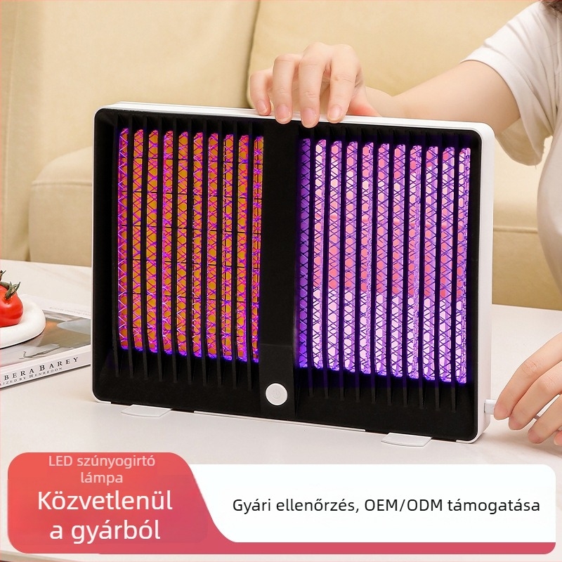 Beépített akkumulátoros elektromos szúnyogirtó lámpa, hordozható szúnyog- és légyirtó, otthoni és kereskedelmi használatra (31–40 m²)