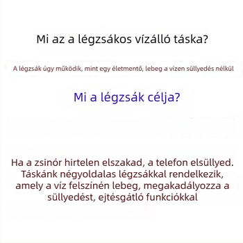 Úszó vízálló telefontok úszáshoz, merüléshez és vízi parkokhoz