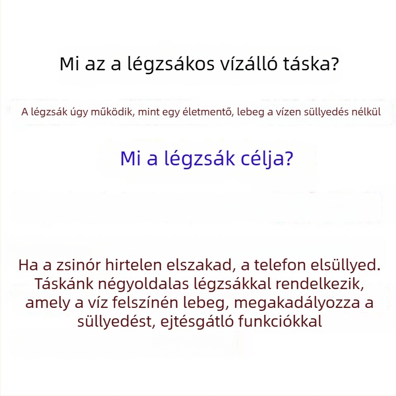 Úszó vízálló telefontok úszáshoz, merüléshez és vízi parkokhoz