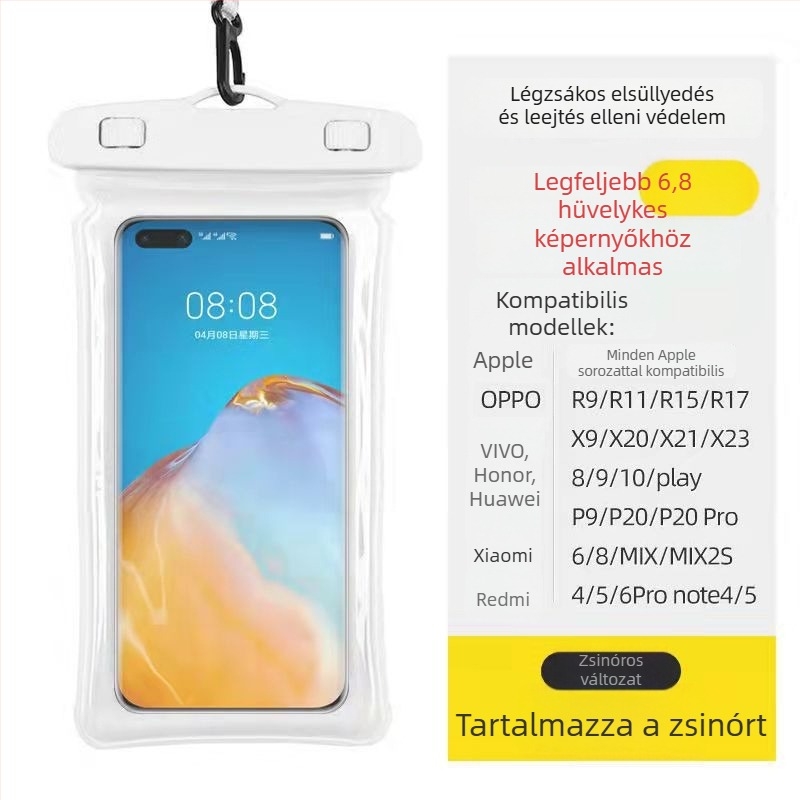Úszó vízálló telefontok úszáshoz, merüléshez és vízi parkokhoz