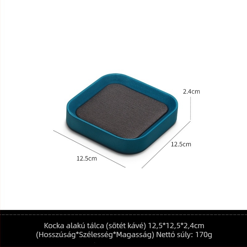 Egy darabos ékszerkijelző tálca, fa alapanyagú, bőr borítással, egy réteg, luxus stílus (Tavasz 2025)