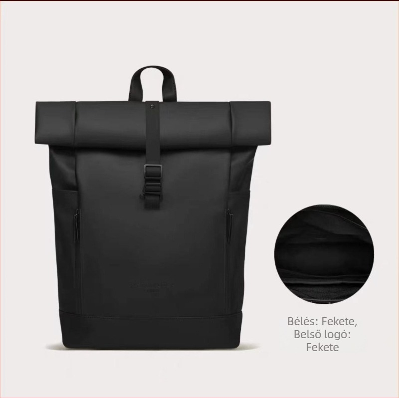 Roll-top vízálló hátizsák nordic stílusban, uniszex, 16 hüvelykes laptophoz, 20–35 liter kapacitás