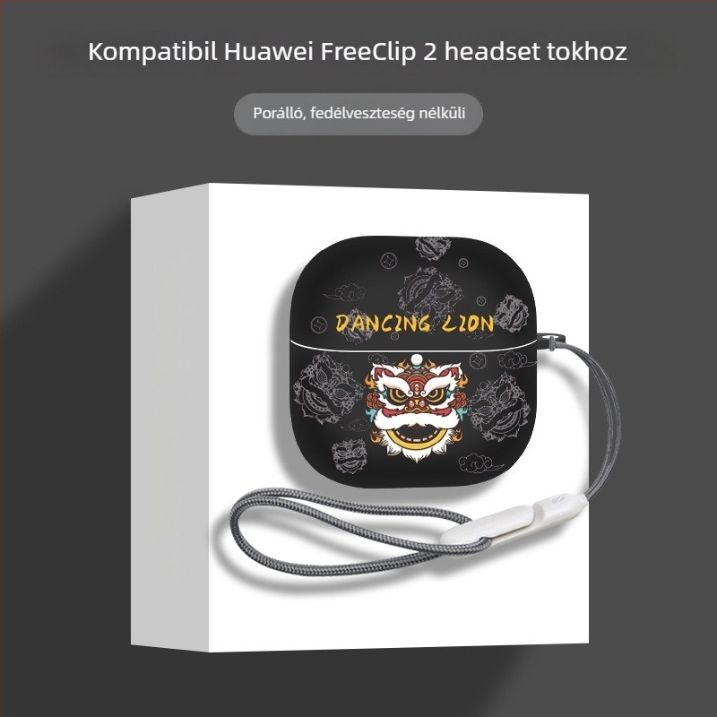 Huawei FreeClip2 fülhallgató védőtok – TPU, kézzel készült, Cartoon stílus, testreszabható