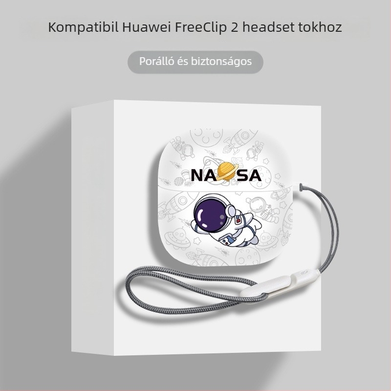 Huawei FreeClip2 fülhallgató védőtok – TPU, kézzel készült, Cartoon stílus, testreszabható