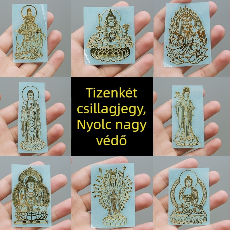 Mobiltelefon matrica – Nyúl éve zodiákus védő istenség, bronz bevonat, új kínai stílus, testreszabás nélkül, másik folyamat