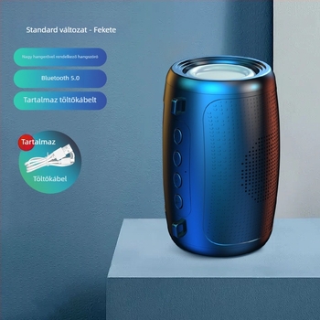 Kültéri hordozható vezeték nélküli Bluetooth hangszóró, IPX7 vízálló, 3W, Bluetooth 5.3, 100 Hz–20 kHz