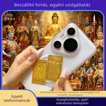 Mobiltelefon matricák 999 aranyból, nyolc védő istenséggel, kínai stílus – Xinhao Jewelry