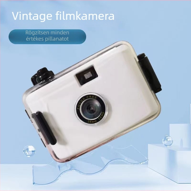 Analóg filmes kamera – nem Polaroid, retro stílus, ajándék Nőnapra