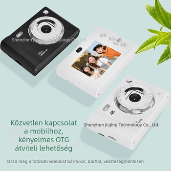 Szelfi CCD digitális kamera kettős kamerával, 1/1.7'' CCD szenzor, 24 MP, 8x optikai zoom, 2,3'' LCD