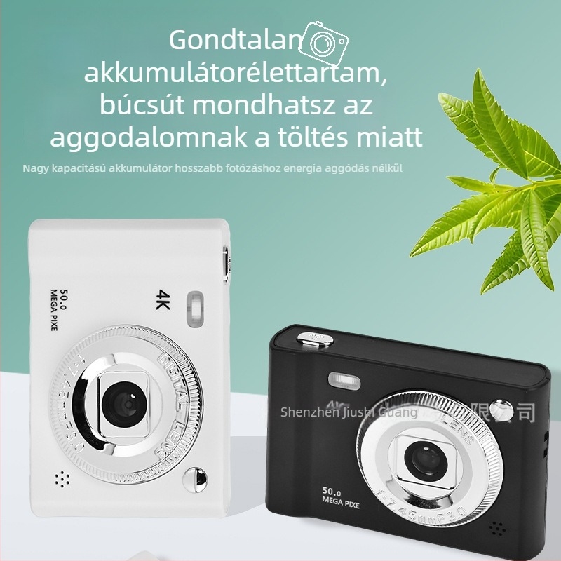 Szelfi CCD digitális kamera kettős kamerával, 1/1.7'' CCD szenzor, 24 MP, 8x optikai zoom, 2,3'' LCD