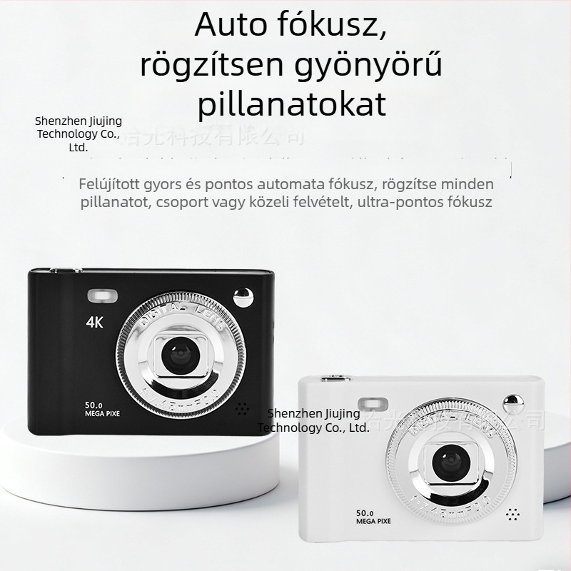 Szelfi CCD digitális kamera kettős kamerával, 1/1.7'' CCD szenzor, 24 MP, 8x optikai zoom, 2,3'' LCD