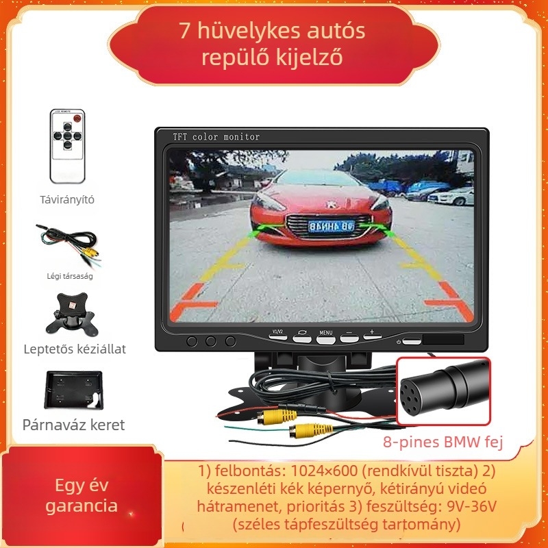 Autó LCD kijelző 701 – NP-kompatibilis, asztali típusú kijelző, felbontás 480x272 / 800x480