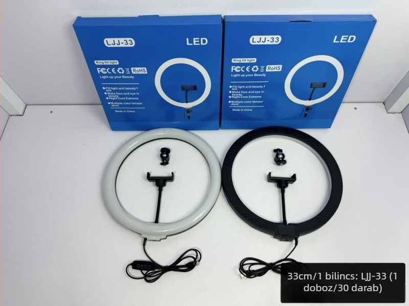 LED körlámpa élő közvetítéshez — töltőfény, modell LJJ, teljesítés ≤10W, 5V, testreszabható: Igen