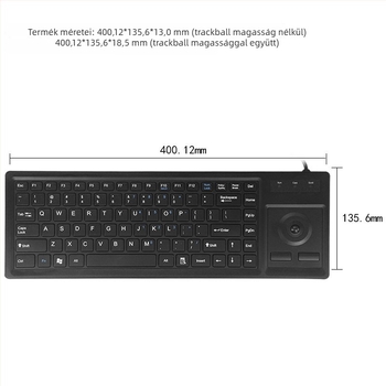 DX-87B ipari trackball billentyűzet és egér készlet