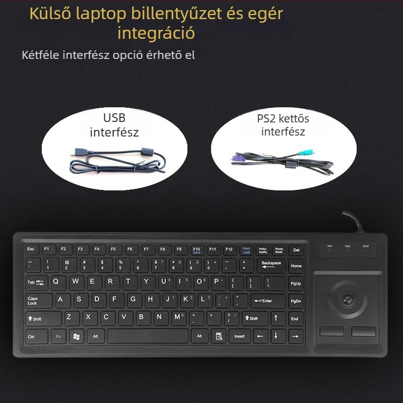 DX-87B ipari trackball billentyűzet és egér készlet