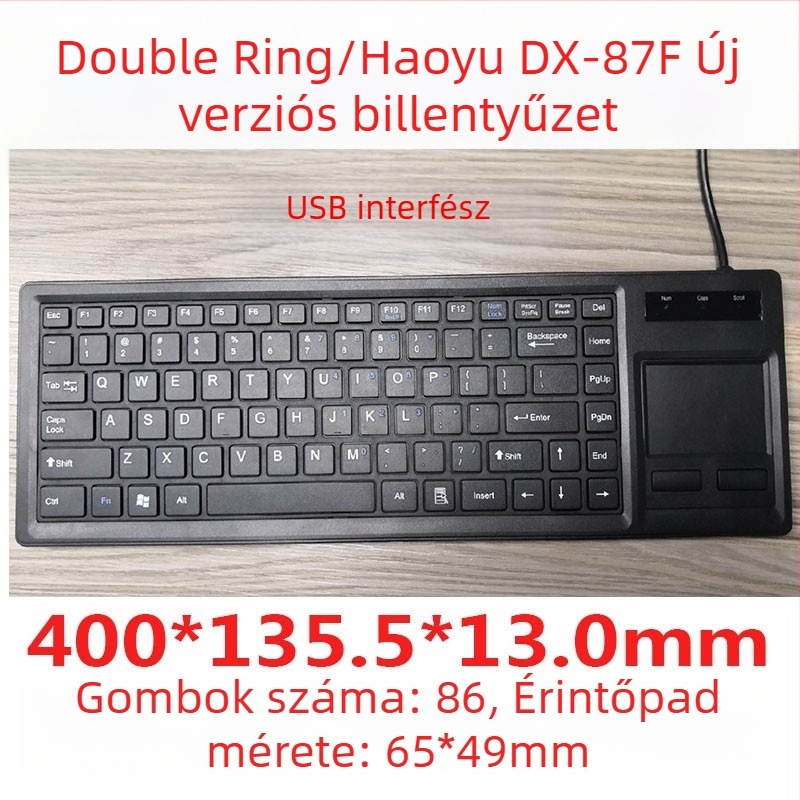 DX-87B ipari trackball billentyűzet és egér készlet