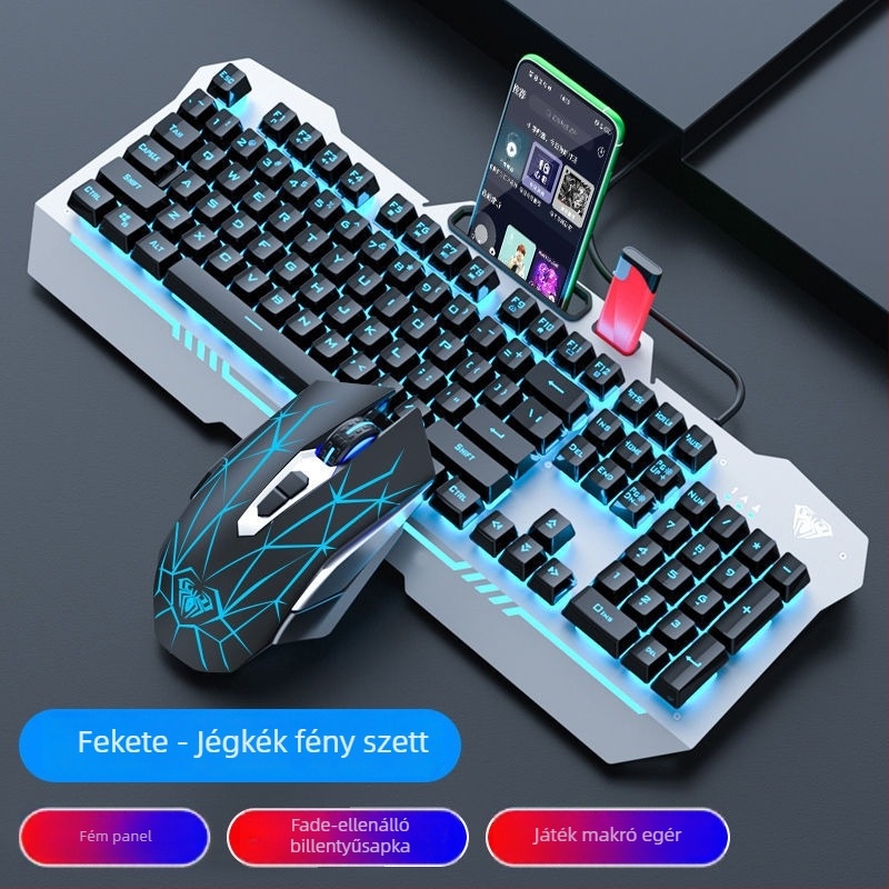 Gaming billentyűzet F3010 – kábeles, 104 gombok, Crater Architecture, fém ház
