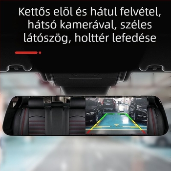 Autós dashkamera elülső és hátsó duál felvétellel, 360° panoráma, F2.0, 1080p, 4MP