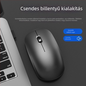 T10 vezeték nélküli egér Bluetooth/2,4 GHz, 1000dpi, 3 gomb, USB-vevő, ergonomikus kialakítás