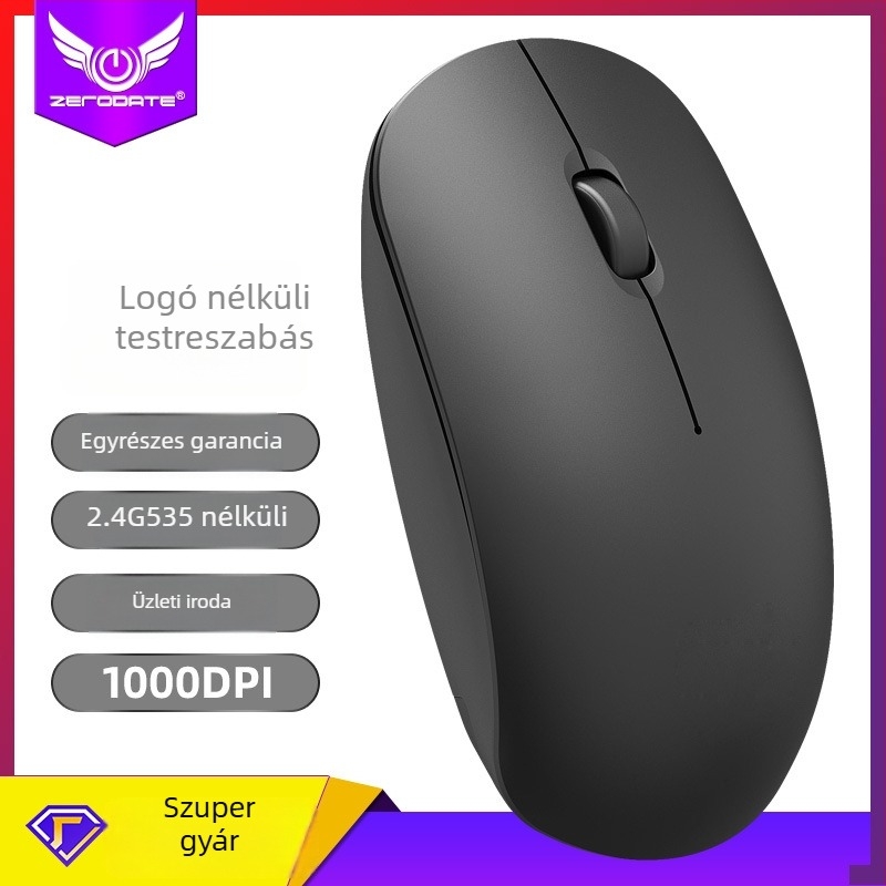 T10 vezeték nélküli egér Bluetooth/2,4 GHz, 1000dpi, 3 gomb, USB-vevő, ergonomikus kialakítás