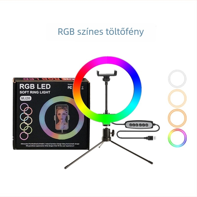 LED töltőfény élő közvetítéshez és fényképezéshez – MJ460R, 60W, 12V 5A, távirányító, testreszabható