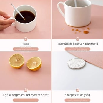 PU asztali alátét, kétoldalas csúszásmentes, hőtranszfer nyomtatás, testreszabható
