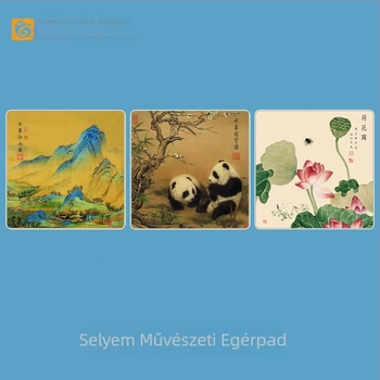 Egérpad selyem-gumi anyagú felülettel, csúszásmentes, egyoldalas, logónyomtatás, varrás