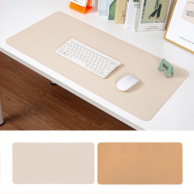 Korkbőr egérpad, extra nagy méret, foltálló, minimalistikus asztali pad, egyszínű