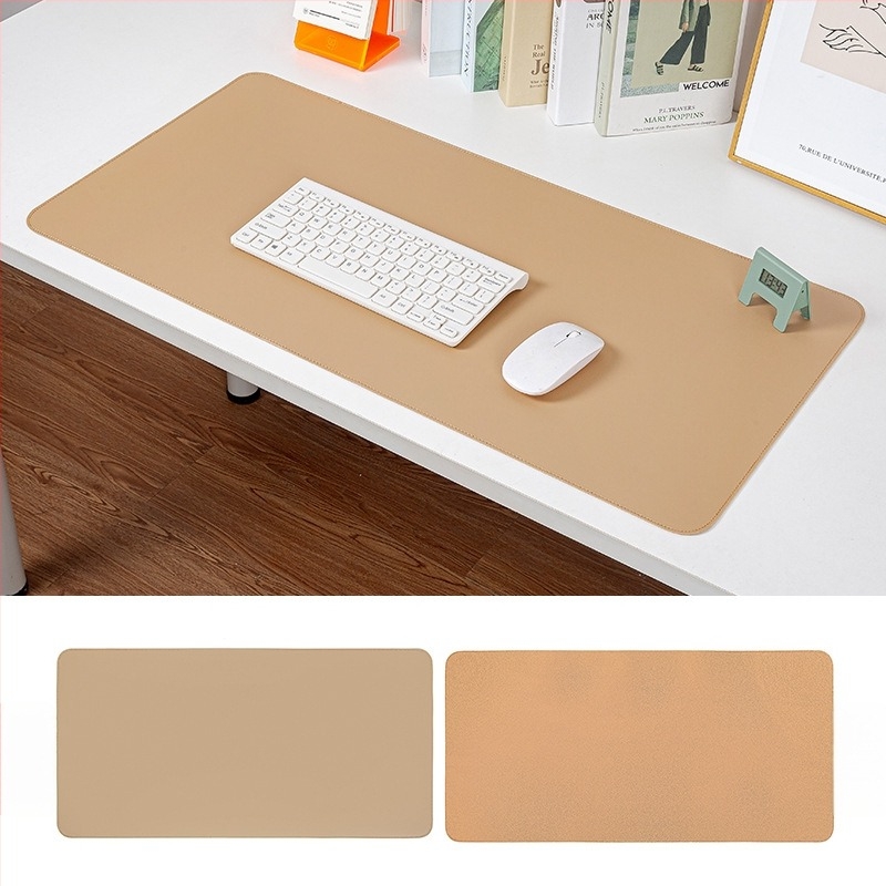 Korkbőr egérpad, extra nagy méret, foltálló, minimalistikus asztali pad, egyszínű