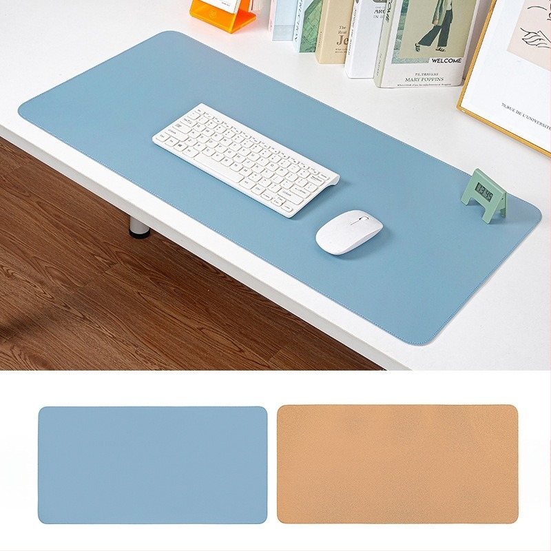 Korkbőr egérpad, extra nagy méret, foltálló, minimalistikus asztali pad, egyszínű
