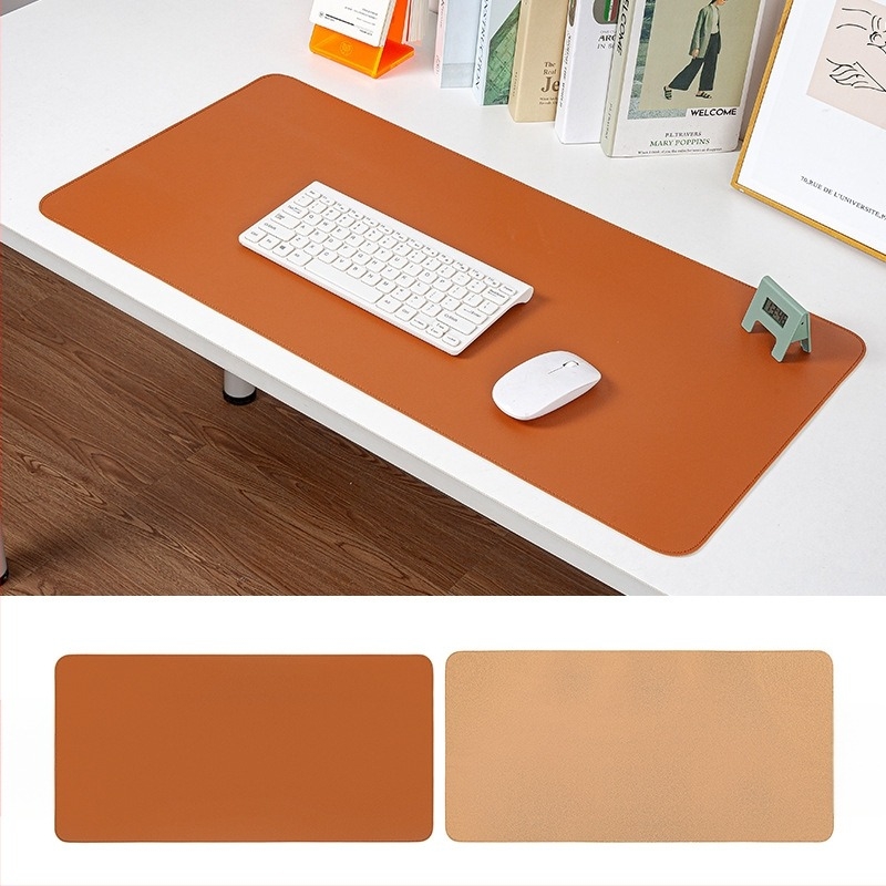 Korkbőr egérpad, extra nagy méret, foltálló, minimalistikus asztali pad, egyszínű