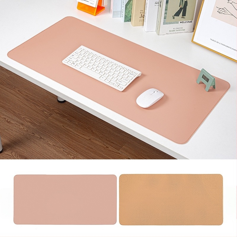 Korkbőr egérpad, extra nagy méret, foltálló, minimalistikus asztali pad, egyszínű