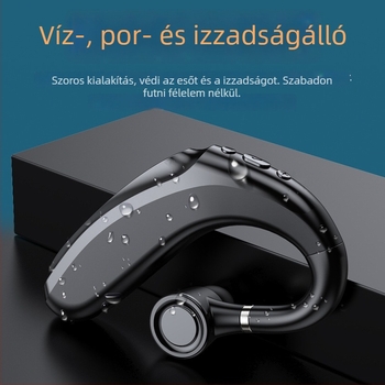 Q12 Bluetooth fülhallgató 5.0, basszus, mono fülbe akasztható kialakítás, vezeték nélküli autóhasználathoz, 10 m hatótáv, akár 15 óra üzemidő