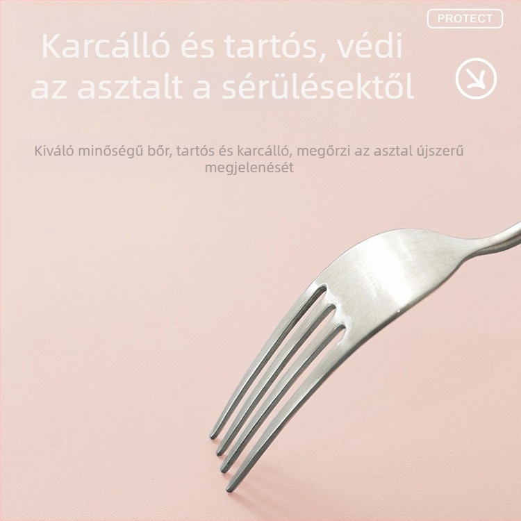 Nagy PU bőr asztali pad a billentyűzethez és egérhez, kétoldalas, egyszínű, vízálló, csúszásmentes